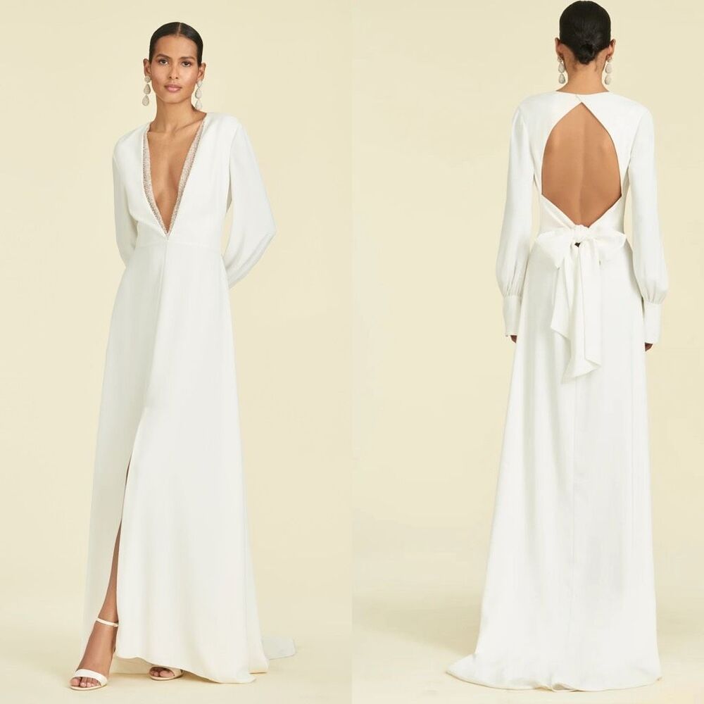 NWT Sachin & Babi Britt sequin-embellished long-sleeved gown Size 4 $1295